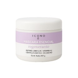 Icono Máscara regenerante Retinol, Vit E, Centella Asiat, Colágeno 250 Grs.