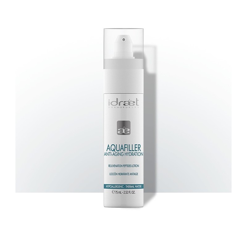 Locion Hidratante con hialuronico AQUAFILLER 75 ml Idraet