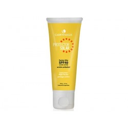 Protector solar emulsión SPF 40 sin color Carthage mayorista