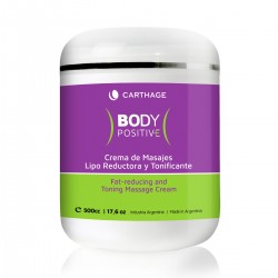 Crema para masajes lipo reductora y tonificante 500 ml Carthage