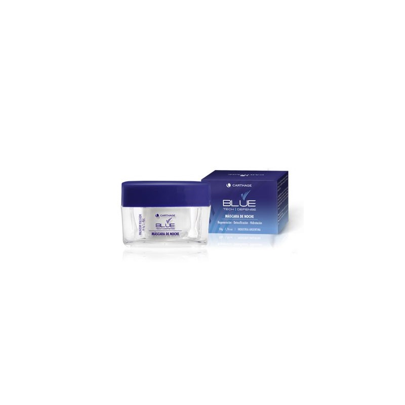 Máscara hidratante Blue Tech Noche Carthage 50 g cuidado facial